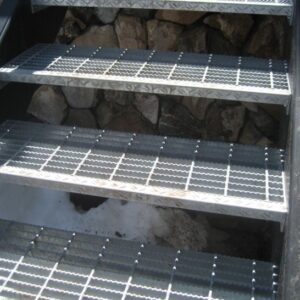 Metal Grate Stairs