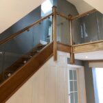 Great Wooden Staircase With Glass Panels Image 959