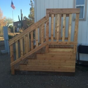 Wooden Stairs For Mobile Home