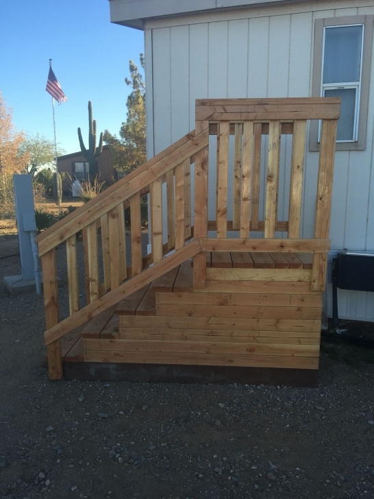 Great Wooden Stairs For Mobile Home Photo 366