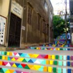 Imaginative Painting Outdoor Stairs Photo 888