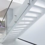 Imaginative White And Glass Staircase Image 799