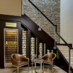 Imaginative Wine Bar Design Under Stairs Image 405