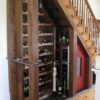 Wine Bar Design Under Stairs