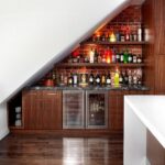 Innovative Wine Bar Design Under Stairs Picture 154