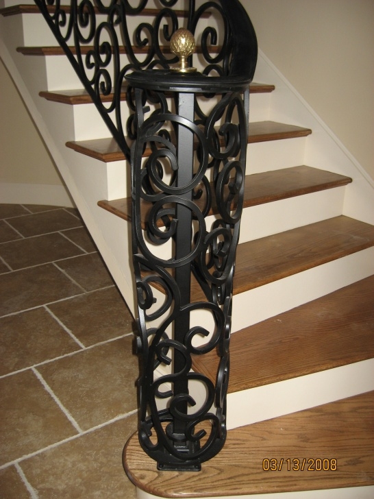 Innovative Wrought Iron Newel Post Picture 821