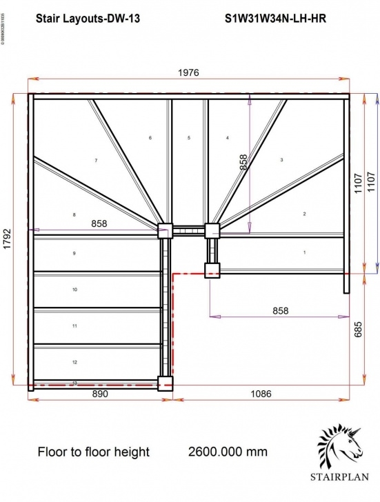 Inspiration Double Winder Staircase Plans Image 920