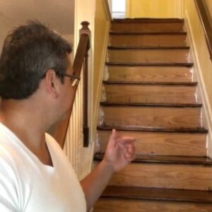 Sanding Down Stairs