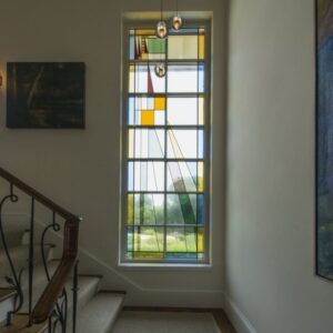 Staircase Glass Window Design