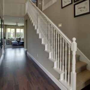 White Stair Handrail