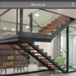 Interesting Glass Enclosed Staircase Photo 696