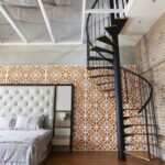 Interesting Spiral Staircase To Attic Bedroom Photo 690