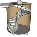 Marvelous Concrete Circular Staircase Picture 087