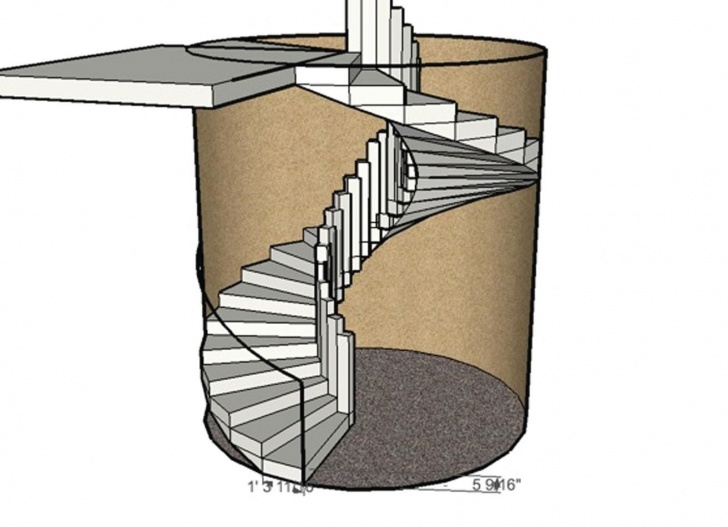 Marvelous Concrete Circular Staircase Picture 087