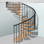 Marvelous Spiral Staircase Plans Image 743
