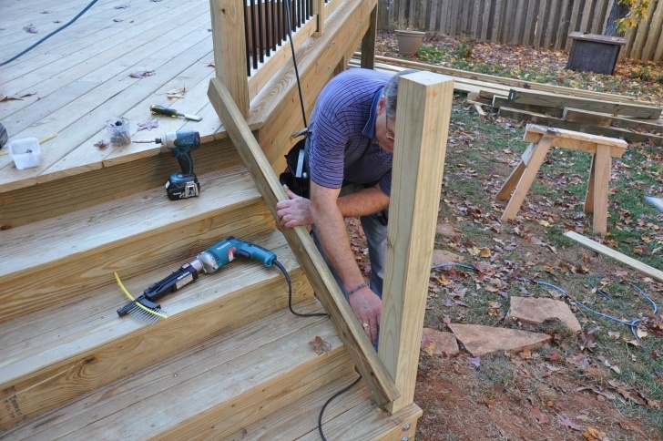 Marvelous Wood Deck Stair Railing Photo 278