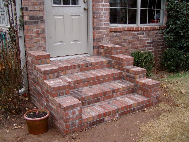 Most Creative Front Door Brick Steps Design Picture 180