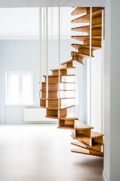 Most Creative Hanging Stairs Design Photo 674