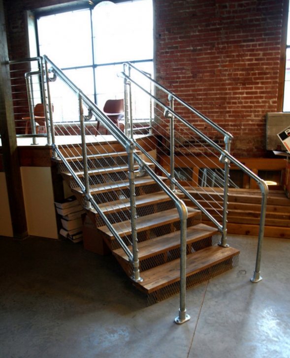 Most Creative Industrial Pipe Handrail Photo 798