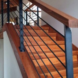 Metal And Wood Stairs