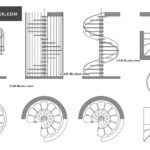 Most Creative Spiral Staircase Autocad Picture 461