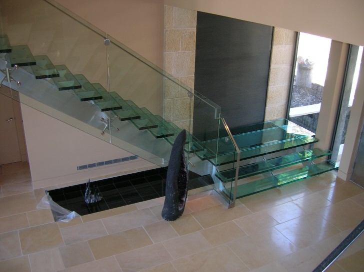 Most Perfect Glass Stair Railings Interior Image 149