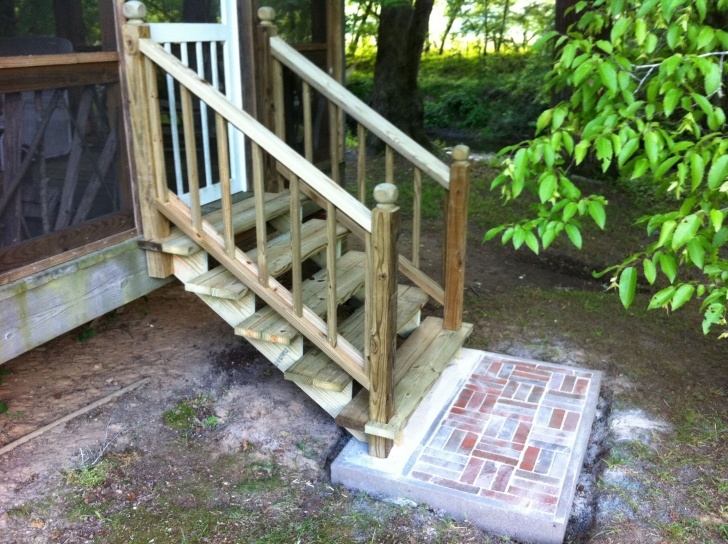 Outstanding Brick Steps To Wood Porch Image 136