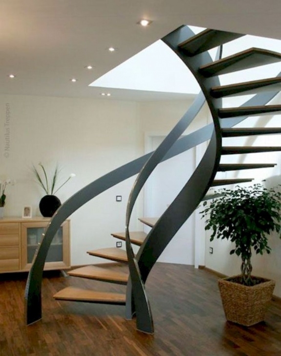 Outstanding Floating Spiral Staircase Image 990