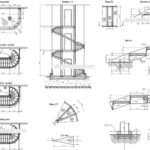 Outstanding Spiral Staircase Autocad Photo 783
