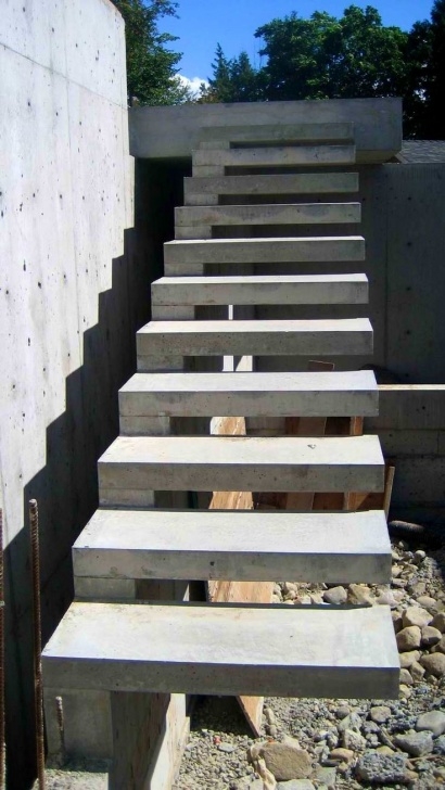 Perfect Floating Concrete Steps Designs Image 872