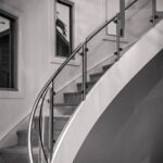 Perfect Round Stairs Railing Design Photo 501