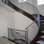 Perfect Round Stairs Railing Design Photo 568