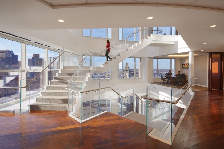 Remarkable Central Staircase Design Image 636