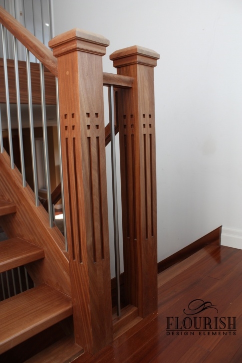 Remarkable Craftsman Style Newel Post Photo 874