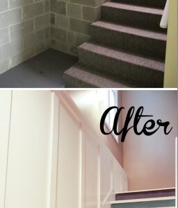 Painting Basement Steps