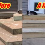 Sensational Wood Steps On Concrete Patio Image 805