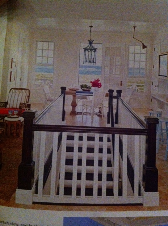 Simple Basement Stairs In Middle Of Kitchen Photo 979