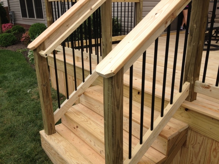 Simple Decking Steps Handrail Image 031