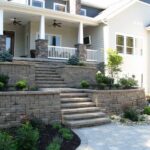 Simple Front Yard Stairs Design Image 550