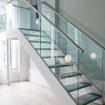 Simple Glass And Chrome Banisters Photo 618