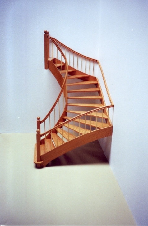 Simple Half Spiral Staircase Photo 547