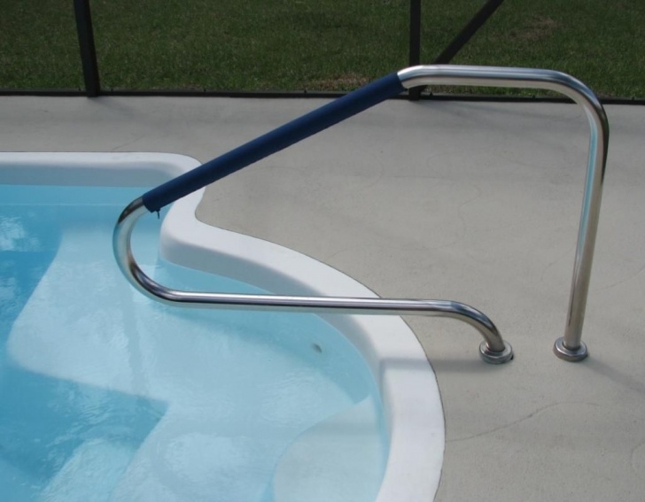 Simple Pool Step Rails Photo 627