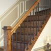 Wood And Iron Stair Railing
