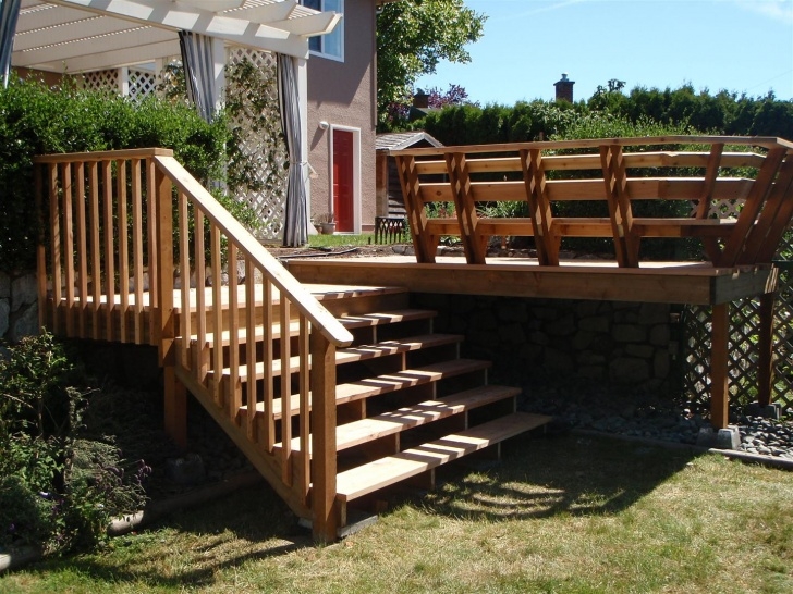 Simple Wood Deck Stairs Designs Image 389