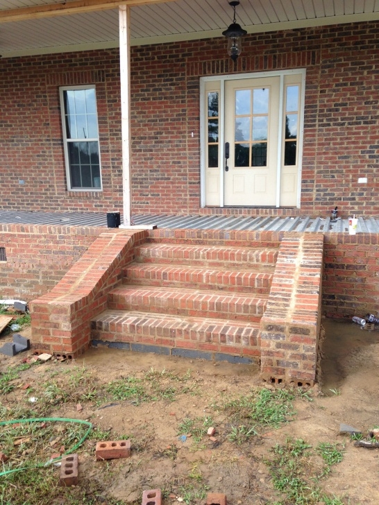 Splendid Brick Steps To Wood Porch Picture 361
