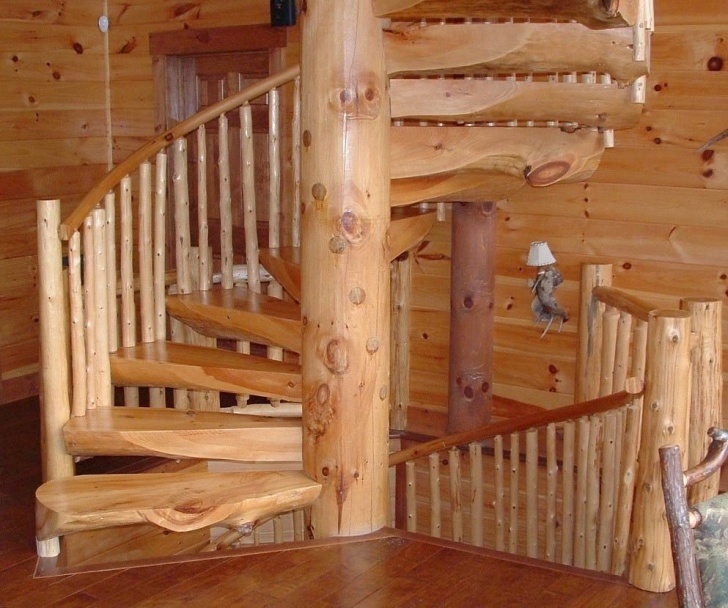 Splendid Rustic Spiral Staircase Image 544