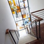 Splendid Staircase Glass Window Design Image 793