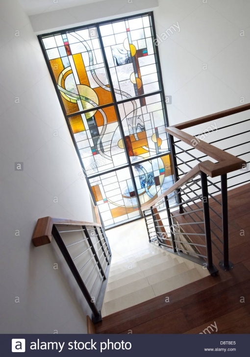 Splendid Staircase Glass Window Design Image 793