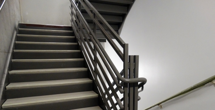 Stunning Metal Pan Concrete Stairs Photo 637