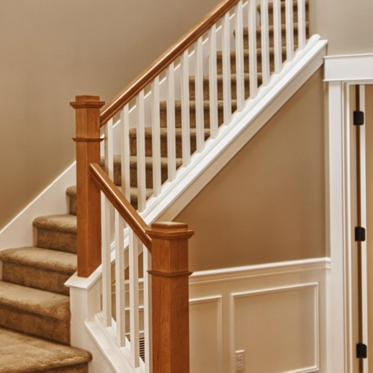 Stunning Oak Stair Rail Photo 590